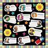 gisgfim Author Literature Bulletin Board Decoration Set English Literature Author Cutouts Motivational Classroom Decor Supplies for Teacher Elementary Middle High School Home Wall(Author)