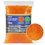 Sukh Orange Silica Desiccant Beads 430G - Indicating Silica Gel Beads Drying Silicone Reusable Desiccant Dehumidifier for Camera,Electronic,Books,Documents,Clothes,Painting,Jewelry