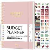 Budget Planner - Monthly Budget Book with Expense Tracker Notebook, Undated Bill Organizer & Finance Planner to Take Control of Your Money, 2025-2026 Account Book to Manage Your Finances-Pink