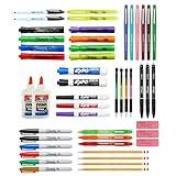 Sharpie School Supplies Variety Pack, BTS Teacher Pack, Expo, Paper Mate, Elmer’s Glue Sticks, Pourable Glue, Pencils, Dry Erase Markers, Highlighters, and More, 48 Count