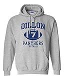 Dillon 7 Retro Sports Novelty DT Sweatshirt Hoodie (Large, Sports Gray)