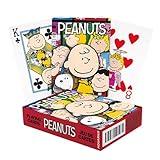 Aquarius Peanuts Playing Cards - Peanuts Cast Deck of Cards for Your Favorite Card Games - Officially Licensed Peanuts Merchandise & Collectibles - Poker Size with Linen Finish