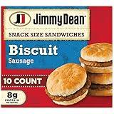 Jimmy Dean Snack Size Sausage Biscuit Sandwiches, 10 Count (Frozen)