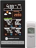 Ambient Weather WS-2801A Advanced Wireless Color Forecast Station w/Temperature, Humidity, Barometer