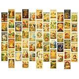 English Literary Genres Elements Posters - 4x6 Inches 60 pcs Double Sided Educational Classroom Must Have Flash Cards - Middle and High School Bulletin Board Decor (English Literature Flash Cards)