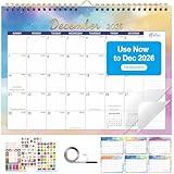Gannyfer 2026 Wall Calendar, 18 Monthly Desktop/Wall Calendar 2025-2026, July 2025 to Dec 2026, 11" x 8.5" Magnetic Fridge Wall Planner for Your Family, School or Office (3 Stickers Included)