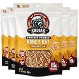 Kodiak Cakes Granola, Honey Oat, High Protein, 100% Whole Grains (Pack of 5 pouches)