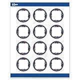 Avery Printable Christmas Labels with Sure Feed Technology, Round, 2" Diameter, Pre-Printed Navy Border with Silver Metallic Frame Design, Matte White, Laser & Inkjet Compatible, 120 Total