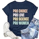 NEWKA Womens Human Rights Shirt Equality T-Shirts Ruth Bader Ginsburg Tee Tops Blue