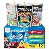 Capri Sun Fruit Punch, Strawberry Kiwi and Pacific Cooler Flavored Juice Drink Blend Variety Pack, 30 ct Box, 6 fl oz Pouches