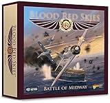 Warlord Blood Red Skies The Battle of Midway War Game - Role Playing Strategy Board Games for Adults, Table Top WWII Strategic Wargaming Kit - Tabletop Military History RPG Without Terrain