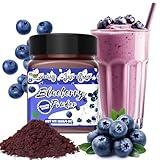 Blueberry Powder - 100% Freeze Dried Wild Blueberries Fruit Powder, No Additives Blueberries Extract for Baking and Flavoring, Rich in Nutrients, Non-GMO, Great for Drinks, Smoothies, Beverages - 4oz
