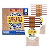 Fresh Cab Botanical Rodent Repellent - Environmentally Friendly, Keeps Mice Out, 12 Scent Pouches