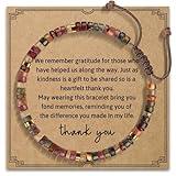 AGOT Thank You Bracelet Gift for Women - Appreciation Inspirational Gifts for Coworker, Unique Office Gift for Classmate Farewell Gift for Friends Teachers