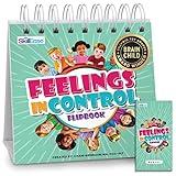 SkillEase Feelings in Control Flip Book, Emotion Chart, ADHD Tool for Kids, Calm Down Corner Supplies, Preschool Learning Activities, Self Regulation for Kids