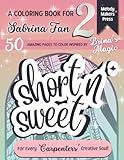 SHORT N' SWEET: Carpenter-Inspired Coloring Book Vol. 2 | Sabrina Fans | 50 Illustrations of Y2K Fashion, Music Art, Playful Vibes, and Relaxation for ... (Coloring Books for Carpenters - Collection)