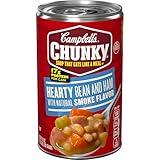 Campbell’s Chunky Soup, Hearty Bean Soup With Ham, 19 Oz Can