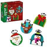LEGO Christmas Ornament Selection Building Toys - Holiday Crafts for Family, Kids, Boys & Girls, Ages 6+ - Hanging Christmas Decorations for Tree - 40744