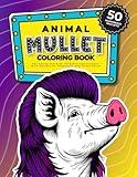 Humorous Animal Mullet Coloring Book For Adults And Kids: 50 Ridiculous Animals With Mullets For Relaxation And Stress Relief (Funny White Elephant Gag Gifts Coloring Books)