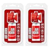 Saillong 2 Pack 1.4oz Boat Air Horn for Safety, Loud Marine Air Horns Can, Mini Small Blow Fog Bear Horn, Emergency Use for Sporting Events, Boat, Animal Alarm