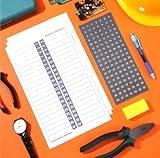 4 Pieces Electrical Panel Label Breaker Directory Label Sticker Load Center Identification Adhesive Circuit Panel Sticker Breaker Number for Door Electrical Box Up to 42 Entries (Grey, White)