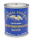 General Finishes High Performance Water Based Topcoat, 1 Pint, Satin