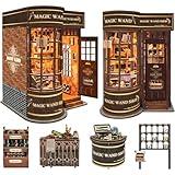 Book Nook Kit for Adults, Booknook DIY Miniature House Kit, 3D Wooden Puzzles for Adults, Wood Gifts for Book Lovers Women Friends - Magic Wand Shop