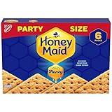 HONEY MAID Graham Crackers, Lunch Snacks, Party Size, Gingerbread House Cookies, 28.8 oz