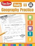Evan-Moor Daily Geography Practice, Grade 6, Homeschooling and Classroom Resource Workbook, Reproducible Worksheets, Teaching Edition, USA, World, Continents, Oceans, Countries