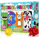 Craftikit® 20 Award-Winning Animal Toddler Arts and Crafts for Kids Ages 3-10 Years, All-Inclusive Animal Craft Kits, Fun Toddler Craft Box for Girls, Boys in Preschool