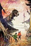 Frank Frazetta T Rex Swamp Dinosaur Science Fiction Fantasy Artwork Artist SciFi Comic Book Cover Retro Vintage Tyrannosaurus Rex Cool Wall Art Print Poster 24x36