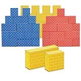 Bankers Box at Play Heavy Duty Jumbo Cardboard Building Blocks, 40 Pack, Large and Medium Toy Blocks for Kids and