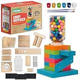 SparkJump DIY Wood Building Kits, STEM Woodworking Kit for Kids, Creative Fun Craft Projects, Great Gift for Boys & Girls (Candy Dispenser, 1-Pack)