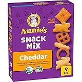 Annie's Cheddar Snack Mix With Assorted Crackers and Pretzels, Made with Real Cheese, 9 oz