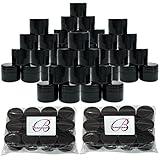 Beauticom® 300 Pieces 7G/7ML (0.25oz) BLACK Sturdy Thick Double Wall Plastic Container Jar with Foam Lined Lid for Powdered Eyeshadow, Mineralized Makeup, Cosmetic Samples - BPA Free