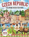 Czech republic Coloring Book for kids with facts