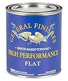 General Finishes High Performance Water Based Topcoat, 1 Quart, Flat