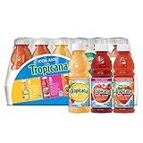 Tropicana 100% Juice 3-Flavor Fruit Blend Variety Pack, 10 Fl Oz, Bottles, (Pack of 24), 10 ounces