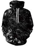 Goodstoworld 3D Fleece Printed Hoodies Mens Womens Black Cool Geometry Pullover Sweatshirt Teen Boys Girls Long Sleeve Funny Graphic Shirts
