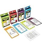 Carson Dellosa Addition, Subtraction, Division, and Multiplication Flash Cards, 4 Sets of Flashcards, Math Games for Kids 8-12, 3rd Grade Mathematics and Up