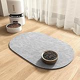 Absorbent Dog Food Mat-Cat Dog Mat for Food and Water Bowl, Quick Dry Pet Food Mat, No Stains Dog Feeding mat, Dog Accessories Pet Supplies Mat-Dog Water Bowl Mat for Messy Drinkers