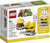 LEGO Super Mario Builder Mario Power-Up Pack 71373 Building Kit, Fun Gift for Kids to Power Up The Mario Figure in The Adventures with Mario Starter Course (71360) Playset (10 Pieces)