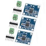 Qoroos 3pcs INA219 I2C Bi-Directional DC Current Sensor Module Power Supply Sensor Breakout Module