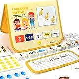 CHEFAN 110 PCS Sentence Building for Kids, Speech Therapy Materials with Writing Board, Educational Learning Games for Special Education, Reading & Language Development (Ages 3-7)