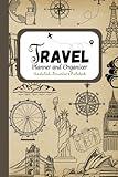 Travel Planner and organizer undated: Traveler's Notebook for vacation planning, small travel itinerary, Travel logbook.