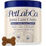 Petlab Co. Joint Care Chews for Dogs - High Levels of Glucosamine, Green Lipped Mussels, Omega 3 and Turmeric - Hip and Joint Supplement for Dogs to Actively Support Mobility, Packaging May Vary