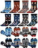 Eurzom 8 Pairs Funny Movie Socks for Men Novelty Film Cotton Crew Sock Birthday Gift for Movie Lovers