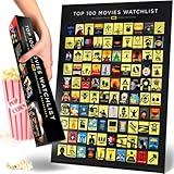 Official IMDb Top 100 Movies Scratch Off Poster | Premium Bucket List - Made in USA | 16.5x23.4 Inches | Unique Gift for Men and Women Film Lovers | Movie Night Supplies and Room Décor