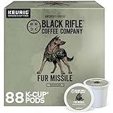 Black Rifle Coffee Company Fur Missile Medium Roast Coffee Pods – 100% Arabica, Tasting Notes of Walnut, Brown Sugar & Guava – Single Serve K-Cup Compatible, 88 Count