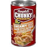 Campbell's Chunky Creamy Chicken Cajun Style Alfredo With Andouille Sausage Soup, 18.8 oz Can